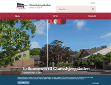 Tablet Screenshot of glamsbjergskolen.dk